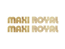 Stickerset Puch Maxi Royal zijkap goud