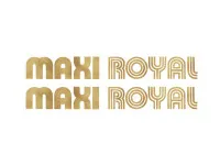 Aufkleber Satz Puch Maxi Royal Seitenverkleidung Gold