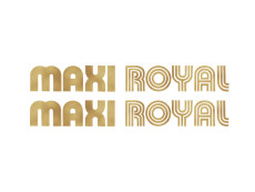 Aufkleber Satz Puch Maxi Royal Seitenverkleidung Gold