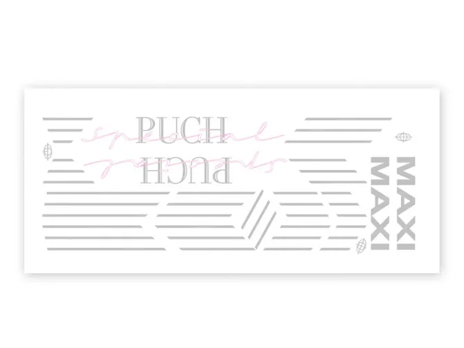 Stickerset Puch Maxi Special zilver main