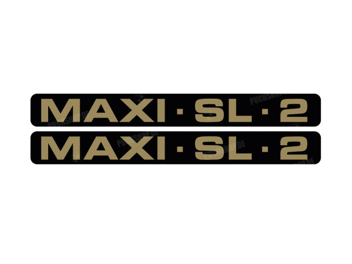 Stickerset Puch Maxi SL-2 fairing gold / black