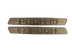 Tank Aufkleber Satz Puch Maxi RealMetal Gold Farbe