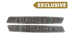 Tank sticker set Puch Maxi RealMetal silver with green 2024 edition