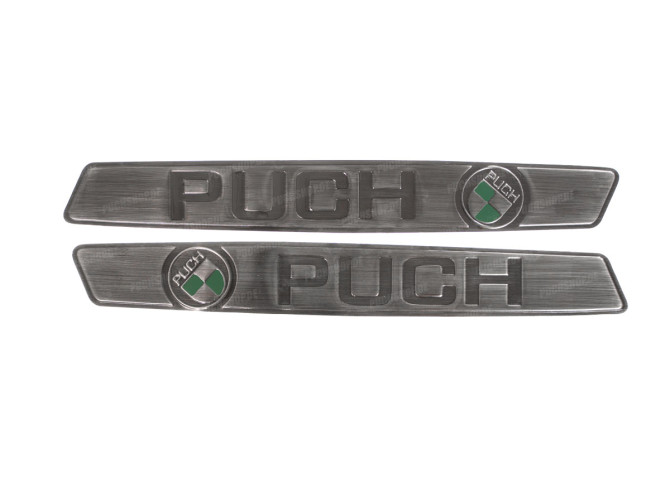 RealMetal® Puch Tank sticker set silver with green 2024 main