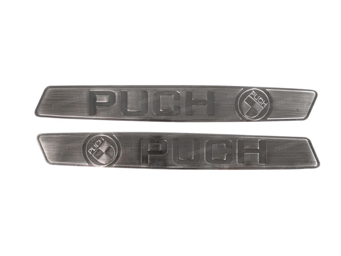 RealMetal® Puch Maxi Tank sticker set silver color 2024 Edition main