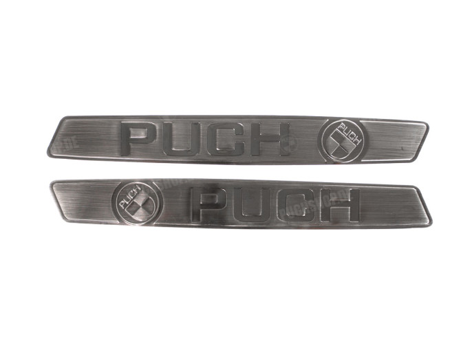 RealMetal® Puch Maxi Tank sticker set silver color 2024 Edition main