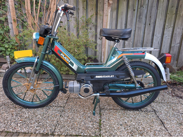 Aufklebersatz Puch Maxi Starlett Orange / Rot / Weiß Komplett