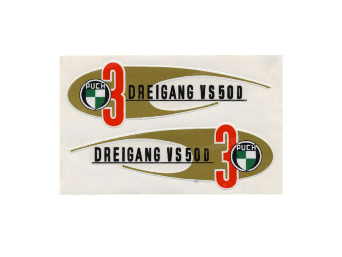 Tank transfer sticker set Puch VS 50 D Dreigang