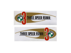 Tank transfer sticker set for Puch VS 50 D Three Speed