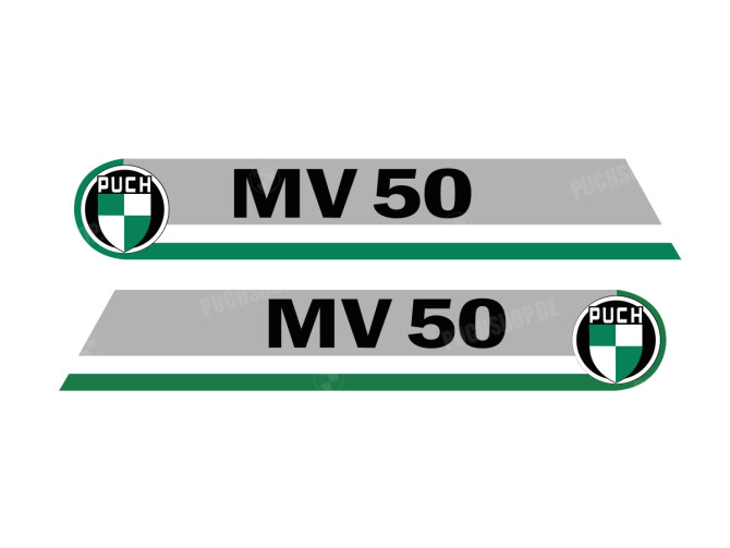 Tank transfer sticker set voor Puch MV 50 main