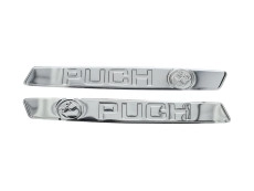 Tank Aufkleber Satz Puch Maxi RealMetal Chrom