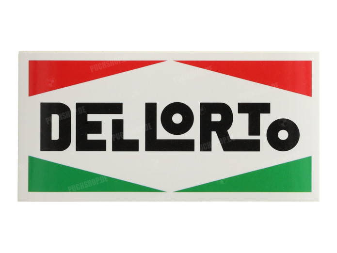 Sticker Dellorto middel 50x100mm