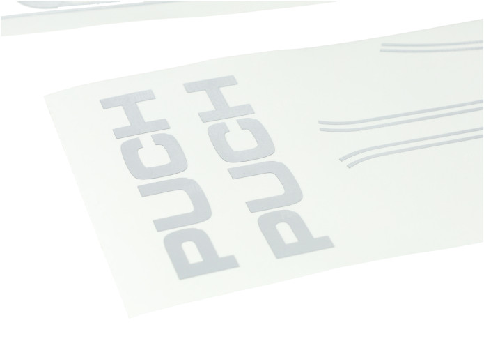 Stickerset Puch Maxi lijnen chroom transfers