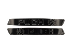 Tank sticker set Puch Maxi RealMetal zwart chroom