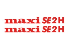 Stickerset Puch Maxi SE2H zijkap rood