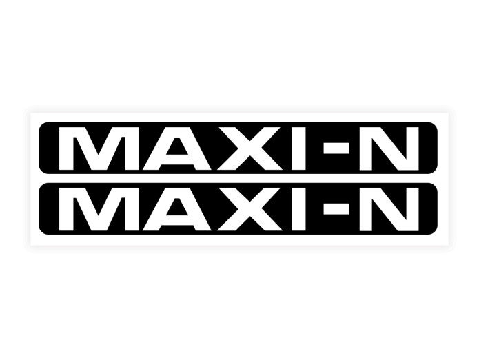 Aufkleber Satz Puch Maxi N Seitenverkleidung Weiss / Schwarz