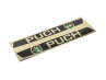 Tankaufkleber Set Puch Maxi schwarz glänzend gold II Puch Maxi Tankaufkleber schwarz glänzend gold II