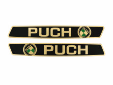 Tank transfer sticker set Puch Maxi S / L / L2 / K / Sport zwart / glanzend goud II Tank transfer sticker set Puch Maxi S / L / L2 / K / Sport zwart / glanzend goud II