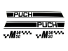 Stickerset Puch M50 SG zwart / wit 2