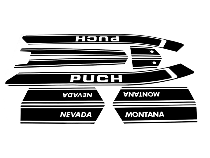 Stickerset Puch Nevada black / white product