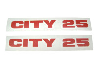 Stickerset Puch Maxi City 25 fairing orange