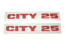 Stickerset Puch Maxi City 25 fairing orange