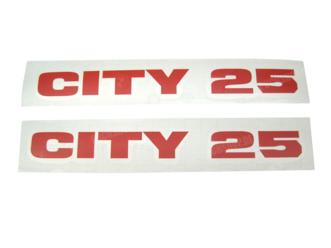 Stickerset Puch Maxi City 25 fairing orange main