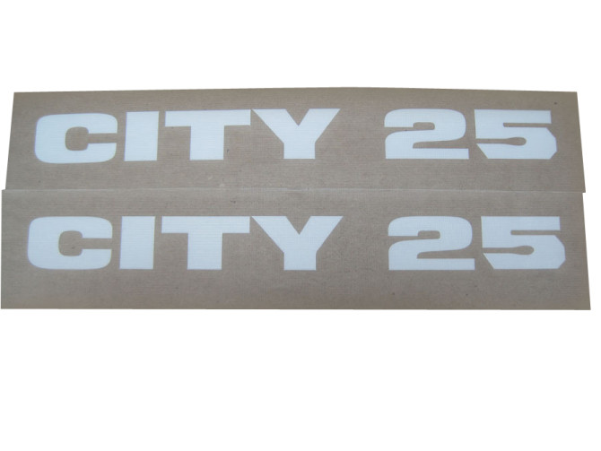 Aufklebersatz Puch Maxi City 25 Seitenverkleidung Weiss product