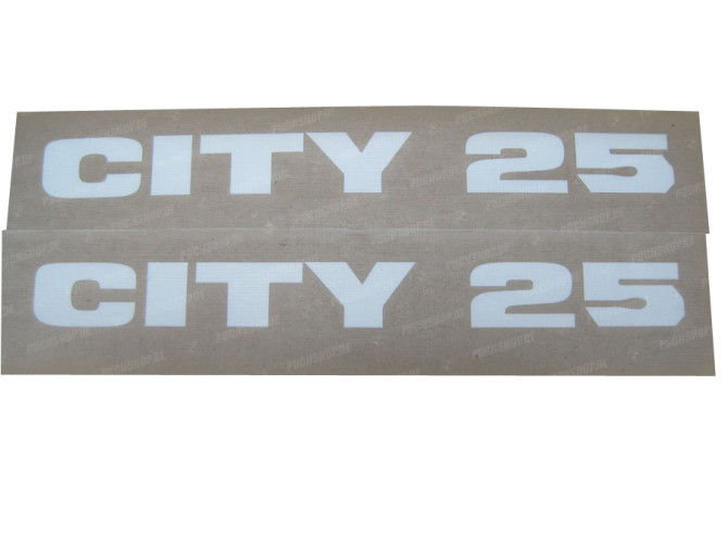 Stickerset Puch Maxi City 25 fairing white 1