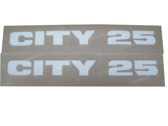 Stickerset Puch Maxi City 25 fairing white