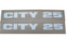 Aufklebersatz Puch Maxi City 25 Seitenverkleidung Weiss thumb extra