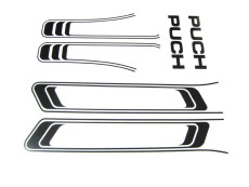 Stickerset Puch Maxi lines black printed