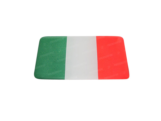 Sticker Italiaanse vlag 3D main