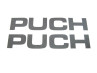 Stickerset Puch text tank / universal grey Metallic thumb extra