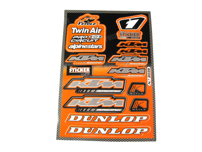 Stickerset KTM sponsor kit 12-delig main