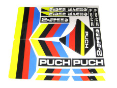 Stickerset Puch Rider Macho 2-speed Black