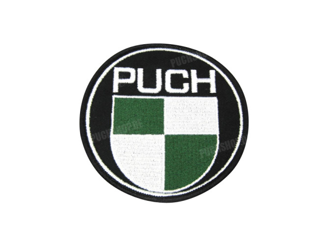 Strijkembleem patch Puch logo 90mm main