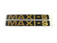 Stickerset Puch Maxi S zijkap goud / zwart