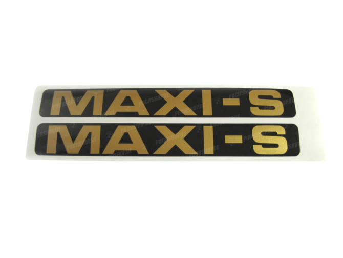 Aufkleber Satz Puch Maxi S Seitenverkleidung Gold / Schwarz main