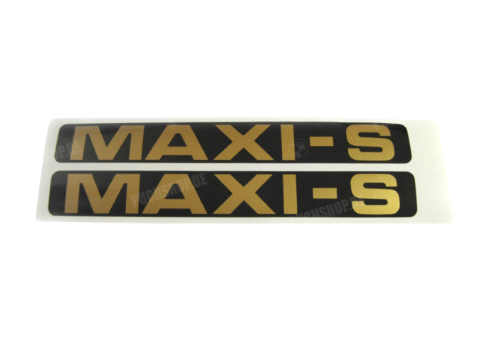 Stickerset Puch Maxi S fairing gold / black main