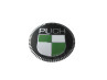 Transfer sticker Puch logo rond 53mm op chroomfolie 2