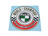 Transfer sticker Puch World Champion rond 50mm 2