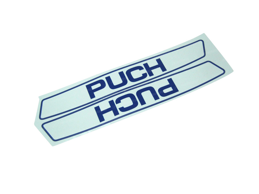 Tank sticker set Puch Maxi wit / blauw main