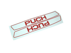 Tank sticker set Puch Maxi white / red