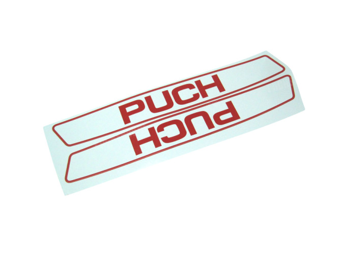 Tank sticker set Puch Maxi white / red main