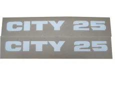 Stickerset Puch Maxi City 25 fairing white