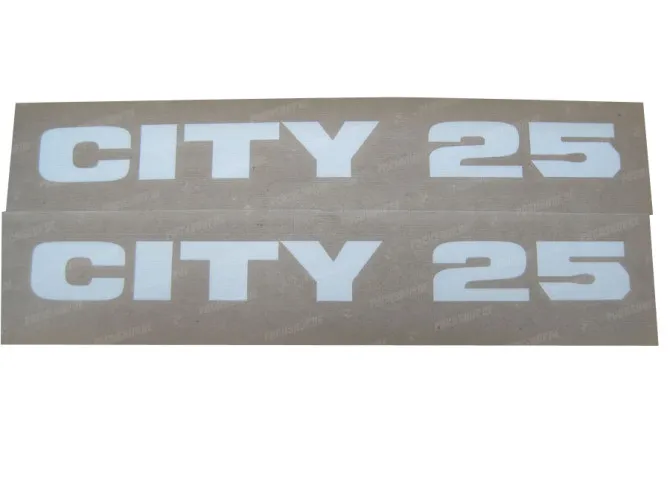 Stickerset Puch Maxi City 25 zijkap wit main
