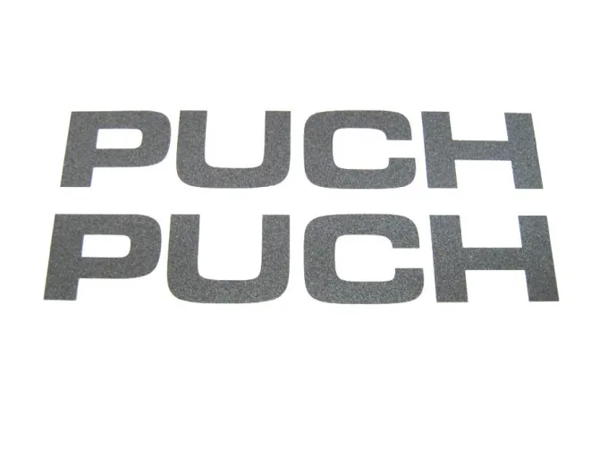 Stickerset Puch text tank / universal grey Metallic product