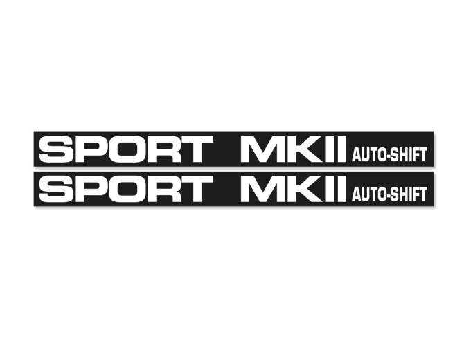 Aufkleber Satz Puch Maxi Sport MK II Seitenverkleidung Schwarz / Weiss product