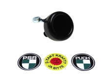 Bell with stickerset Widek black 